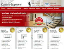 Tablet Screenshot of kovinske-stopnice.si